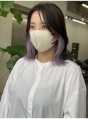インナーカラー　ラベンダー　京都　河原町　三条　韓国ヘア
