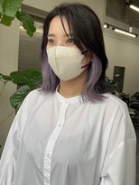 コード 四条河原町駅店(CHORD)&nbsp;インナーカラー　ラベンダー　京都　河原町　三条　韓国ヘア