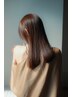 全て解決★髪質改善シルキーケアストレート+premium透明カラー+カット¥22500