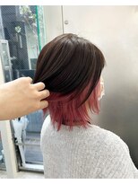シェリ ヘアデザイン(CHERIE hair design)&nbsp;ショートスタイル×インナーピンク☆