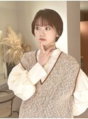 丸みショート10代20代コンパクトショート耳掛け銀座ナチュラル
