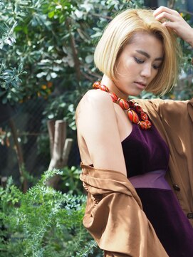 リブロ 三軒茶屋(LIBRO) 20代30代40代ウルフボブアンブレラカラーこなれミディイメチェン