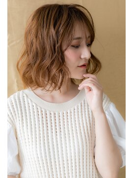 カバーヘア ブリス 戸田公園西口店(COVER HAIR bliss) フレンチガーリーハイトーンカラー小顔ボブ314X戸田公園10代20代