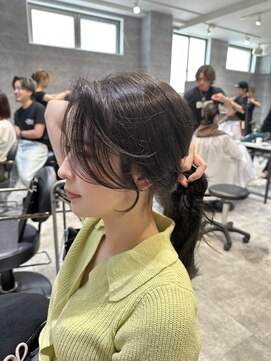 アクション 心斎橋店(ACTION) 20代30代大人可愛い顔まわりカット　小顔カット　レイヤーカット