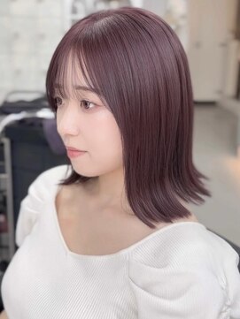 ジィルム(XELM) ハイライトカラーミルクティーベージュレイヤーカット