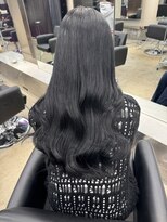 ペレ 栄 アネックス(PELE栄ANNEX) 韓国 くびれロング レイヤー ワンホンヘア 小顔前髪