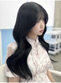 ワンホン盛れるくびれレイヤーカット/ブルーブラック