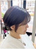 ショートボブ/レザーカット/弘前市