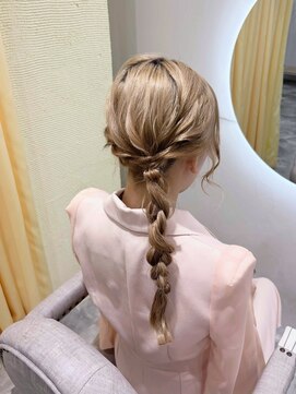 ヘア サロン クラン 東心斎橋店(hair salon clan) サイド編みおろし