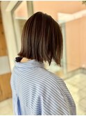 外ハネハイライトボブ