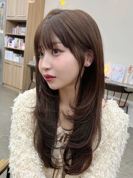 ミリ(mm) ワンカールでキマるレイヤー♪/レイヤーカット/グレージュ/20代