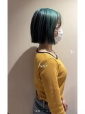 アンブレラカラーブリーチ小顔大人ボブ