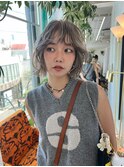 【n】アッシュベージュの顔まわりレイヤー,ミニボブ