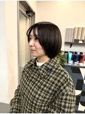 前上がり切りっぱなしボブ顔まわりレイヤー 登戸/向ヶ丘遊園