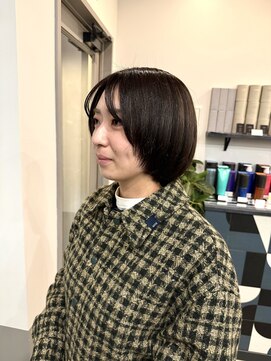 前上がり切りっぱなしボブ顔まわりレイヤー 登戸/向ヶ丘遊園