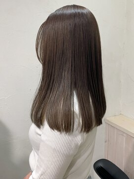 黒髪/クラゲヘアー/オリーブグレー/小顔/ココアベージュ/鹿島田