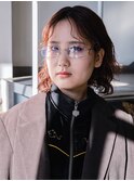 レイヤーカット×伸ばしかけパーマ【岡山】ゆるふわパーマ