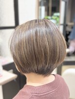 シュヴー 築地(CHEVEUX)&nbsp;明るい白髪染め/白髪ぼかし/丸みショート/40代/50代/60代/