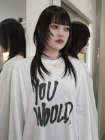 ヒメル(HML U/2A)&nbsp;ハイレイヤー/ブラックヘアー/韓国／レイヤーヘア