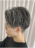 MEN’S HAIR/波巻きツイストスパイラル/リバースセンターパート