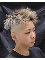 オメガ 渋谷(OMG)&nbsp;ホワイトメッシュツイストパーマ