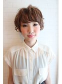 シンプルボブのスウィートカール