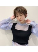 束感くびれショート×シャンパンベージュ