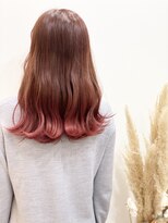 ヘアコレクション アンジュ(Hair collection Unge) 袖カラーピンク