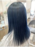 20代30代40代ツヤ感ストレートブルーブラックナチュラル透明感