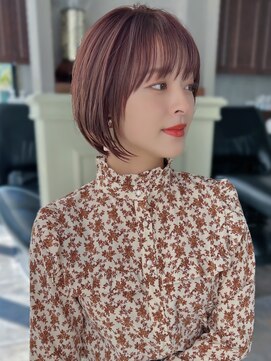 ザ シー 橋本(The C) 30代40代50代◎大人ナチュラルレイヤーショートボブ 表参道 橋本