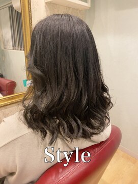 ミュゼドゥアートシエル(Musee du Art ciel) 【髪質改善】ブルーブラックミディアム