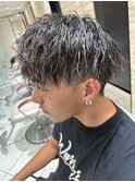 メンズカットツイストパーマ