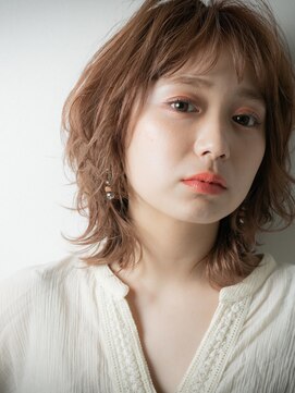 カバーヘア ブリス 戸田公園西口店(COVER HAIR bliss) オンブレカーキベージュ大人ボブウルフ204t戸田公園10代20代30代