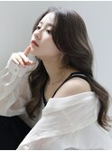 【Sourire江坂】オリーブベージュレイヤーカット艶髪セミロング