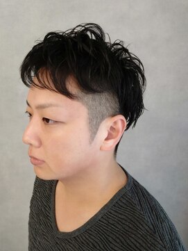 ソアー 新大阪(SOAR) 刈り上げツーブロックナチュラルニュアンスパーマ【新大阪】