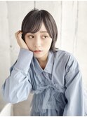 セミウェットの切りっぱなし外ハネボブ