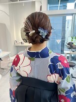 卒業式/袴着付け/袴ヘアセット/袴ヘアアレンジ/袴ヘア/