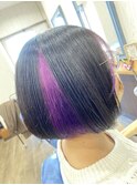 パープルインナーカラー