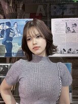 チックタック モーガン モデル(TICK-TOCK MORGAN Model) 顔まわりレイヤー/切りっぱなしボブ/透明感カラー