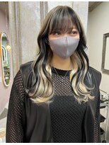 ガルボ ヘアー(garbo hair)&nbsp;デザインカラーハイトーン艶髪