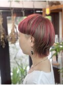 【ダブルカラー】マッシュウルフ×ハイトーンデザインカラー♪