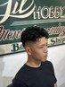 【デザインパーマ】men'sカット＋パーマ【眉カット込み】＜理容室＞