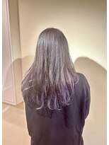 ヘアーグロウ **ロング**レイヤーカット顔周りレイヤーインナーカラー