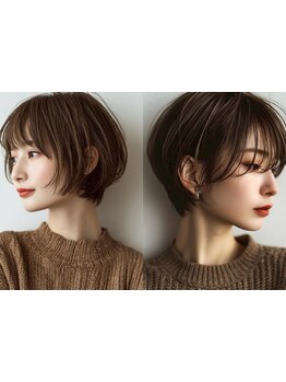 ショート/ボブ/小顔カットお任せください♪[カット+超音波KERASTASEマスクトリートメント￥5500][武蔵小杉]