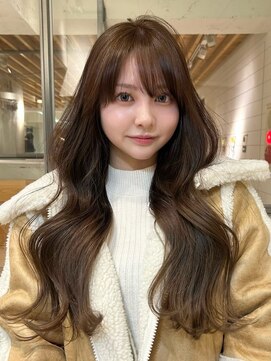 メロウマン(mellowman) ブリーチなしナチュラルブラウン×レイヤーカット