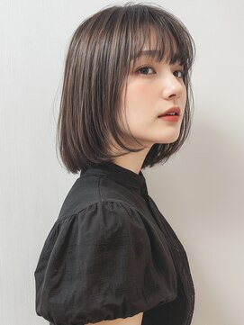 カバーヘア ブリス 大宮西口(COVER HAIR bliss) 内巻きボブ/小顔ショートボブ/ココアブラウン/透明感カラーp大宮