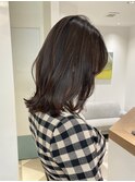 結べるボブ　レイヤーボブ　ベージュカラー　そとはねボブ