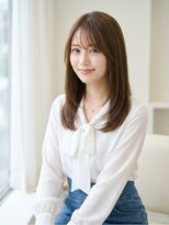 アノン エクラート 浦和店(Anon ECLART)&nbsp;シースルーバング×艶ミディ