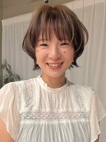 ホヌン 茅ヶ崎(Honnun) 大人可愛い小顔レイヤーショート×透け感ベージュ