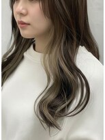 フラップ 豊橋(FLAP) 透明感たっぷりオリーブグレージュロング